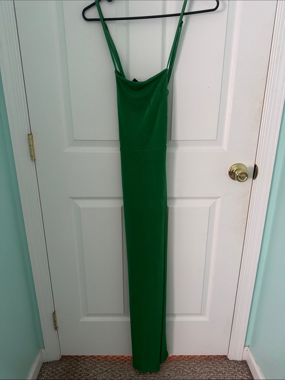 Target Emerald Green Slip Maxi Dress with Cowl Neck